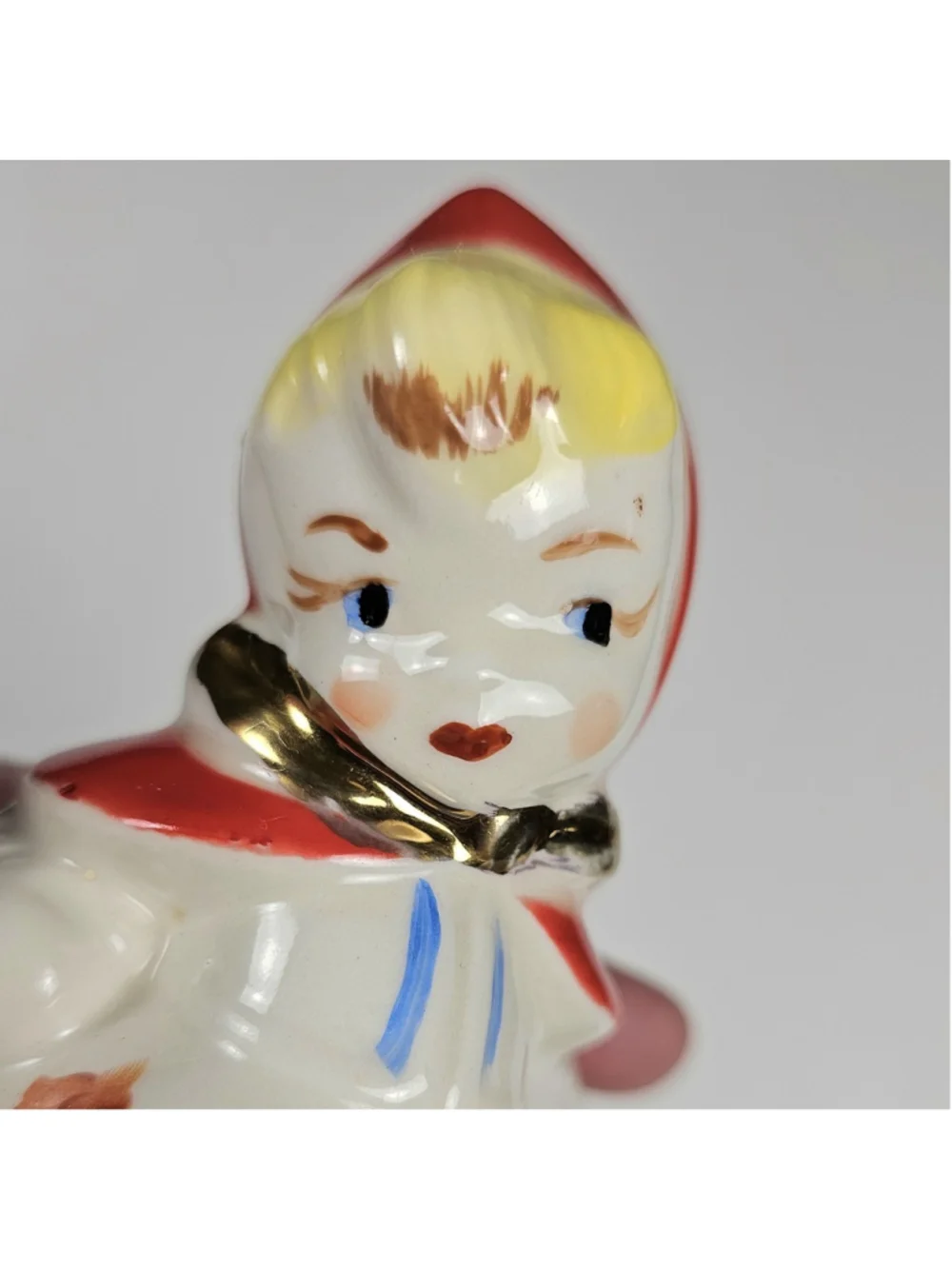 Vintage Hull Pottery Little Red Riding Hood Open Sugar Bowl 1940s Regal China